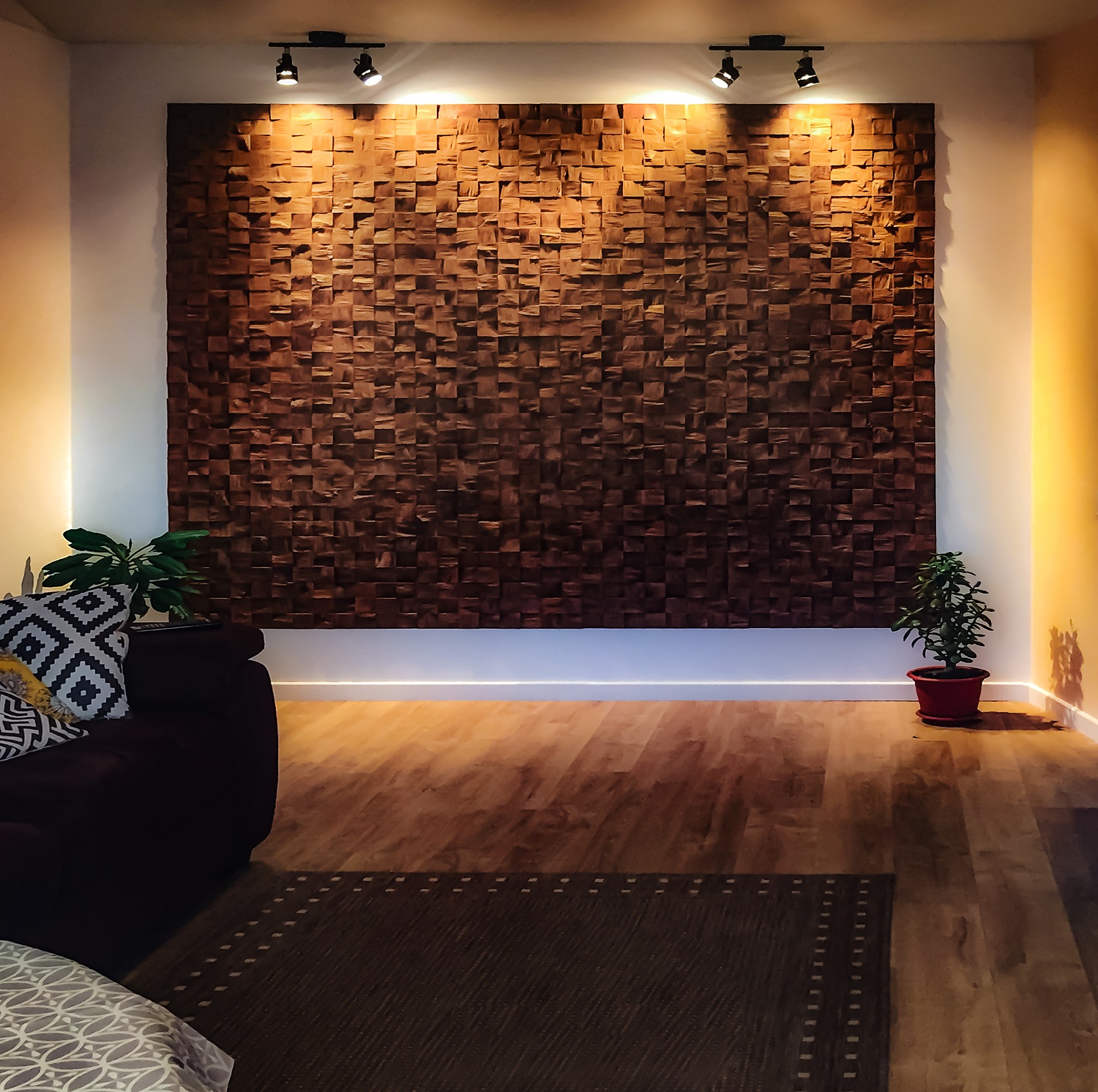 Стеновая панель Tarsi Капа Венге 300х300 мм Дуб/колотый/брашированный